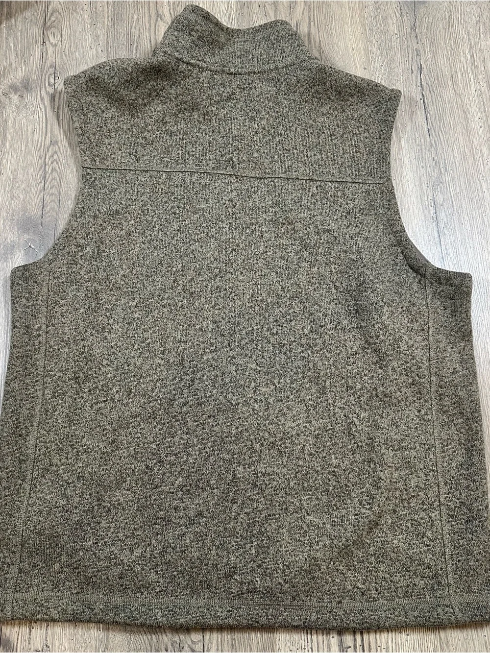 The North Face Men's Brown Zip-Up Fleece Vest
